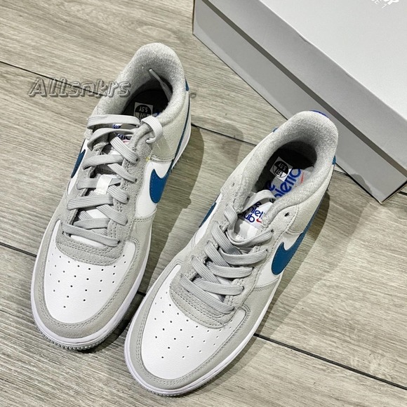 Nike Air Force 1 Low Athletic Club Smoke Grey Blue White - Picture 8 of 9